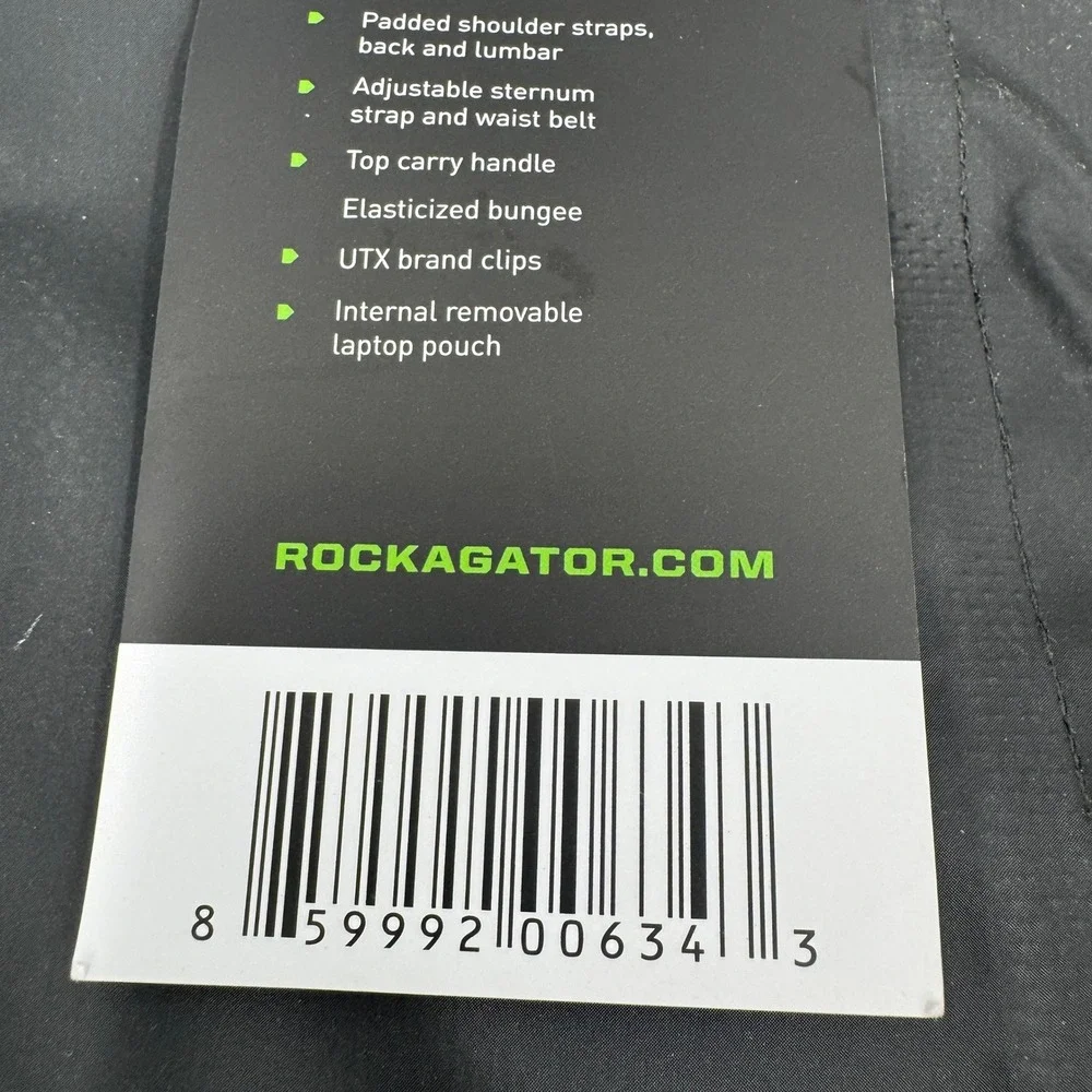 Rockagator‎ Hydric Waterproof Backpack Unisex 40L Black Roll Top Floating Bag